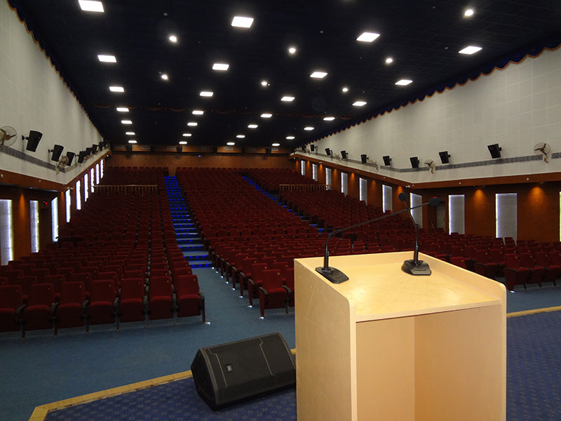 Mega auditorium seating viewed from the podium