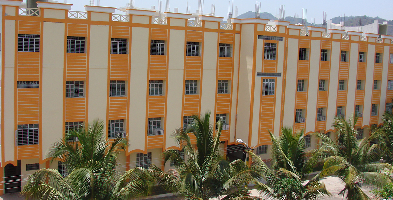 MBA Department building with hills in the background